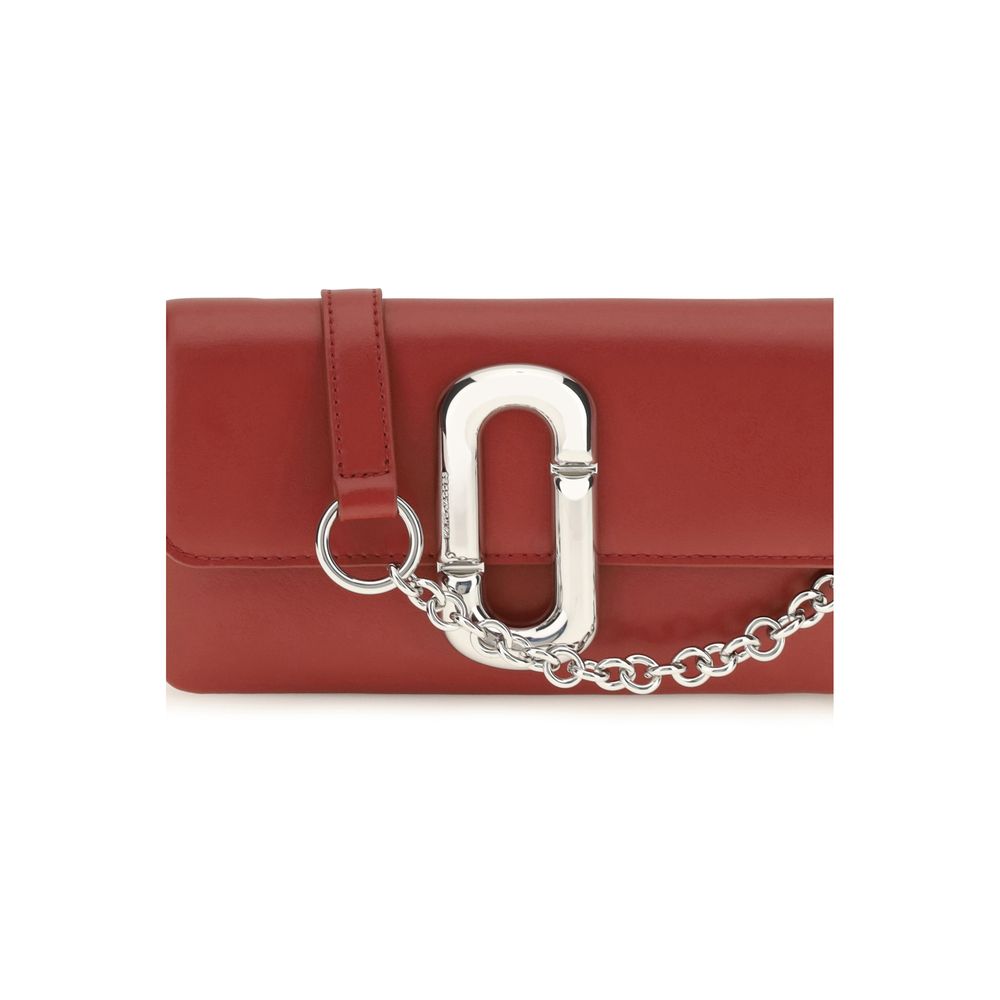 Marc Jacobs Red Calf Leather Bos Taurus Wallet