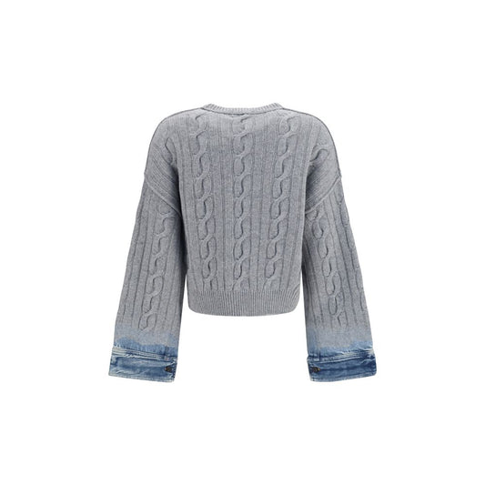Haikure Gray Wool Oves Aries Sweatshirt