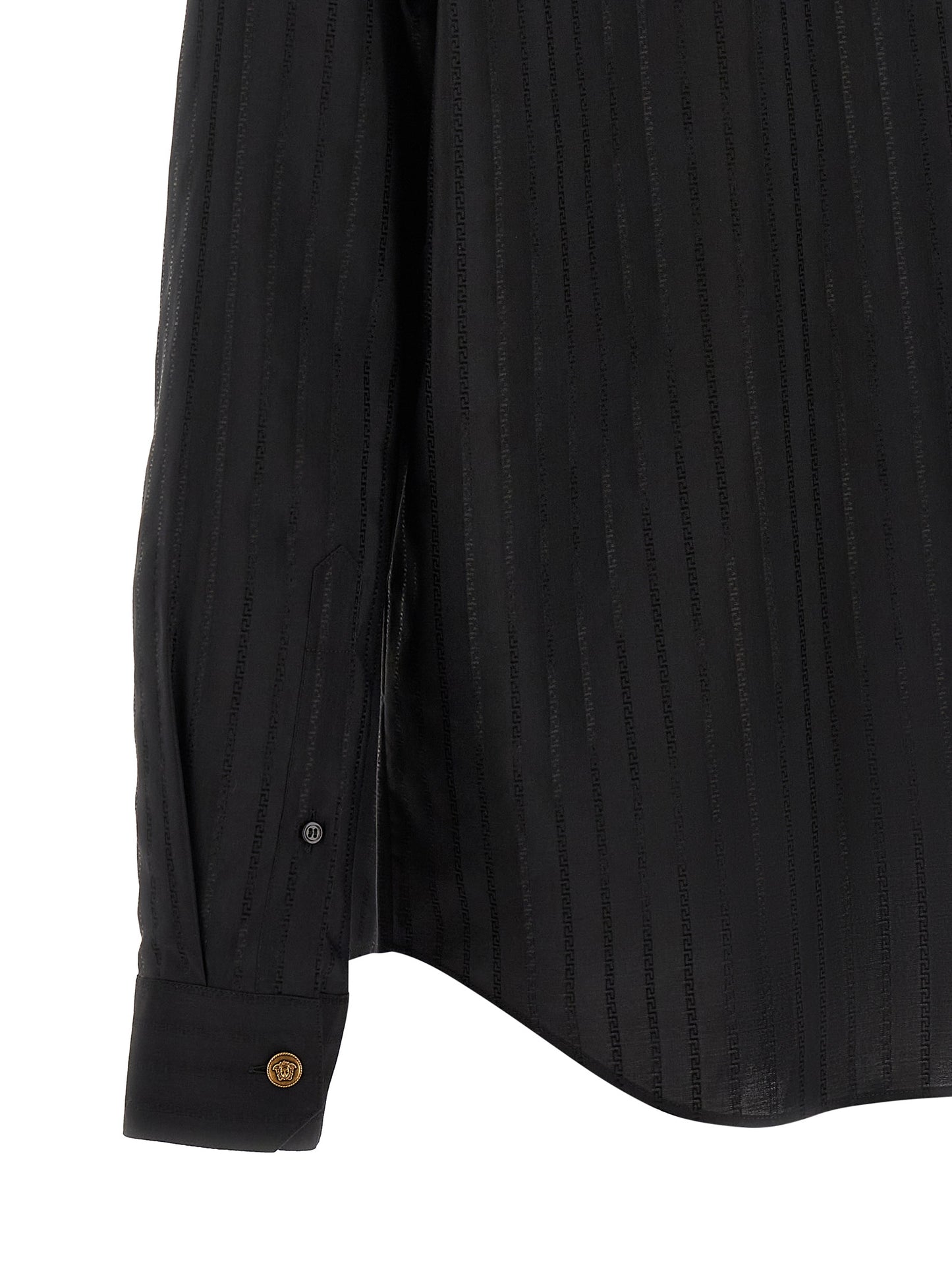 Versace Black Cotton Blouse