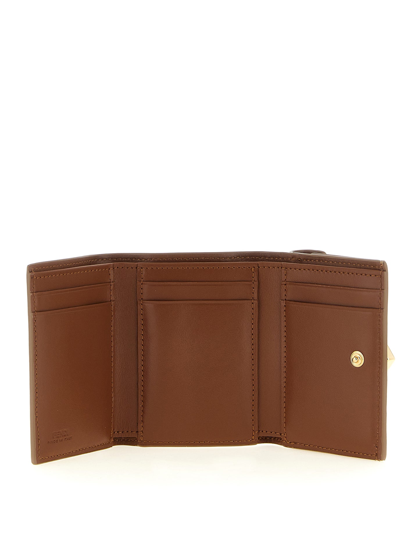 Fendi Brown Calfskin Cardholder