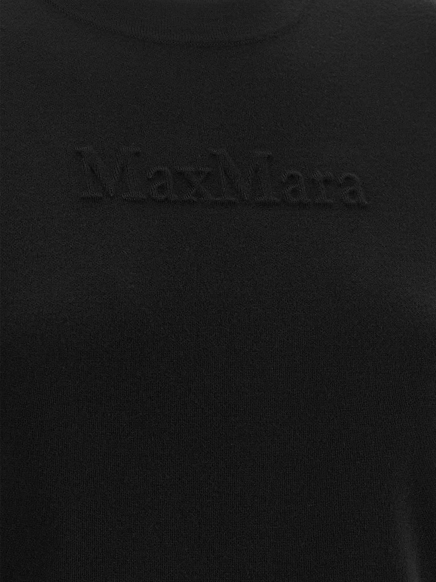 Max Mara Black Virgin Wool Cardigan