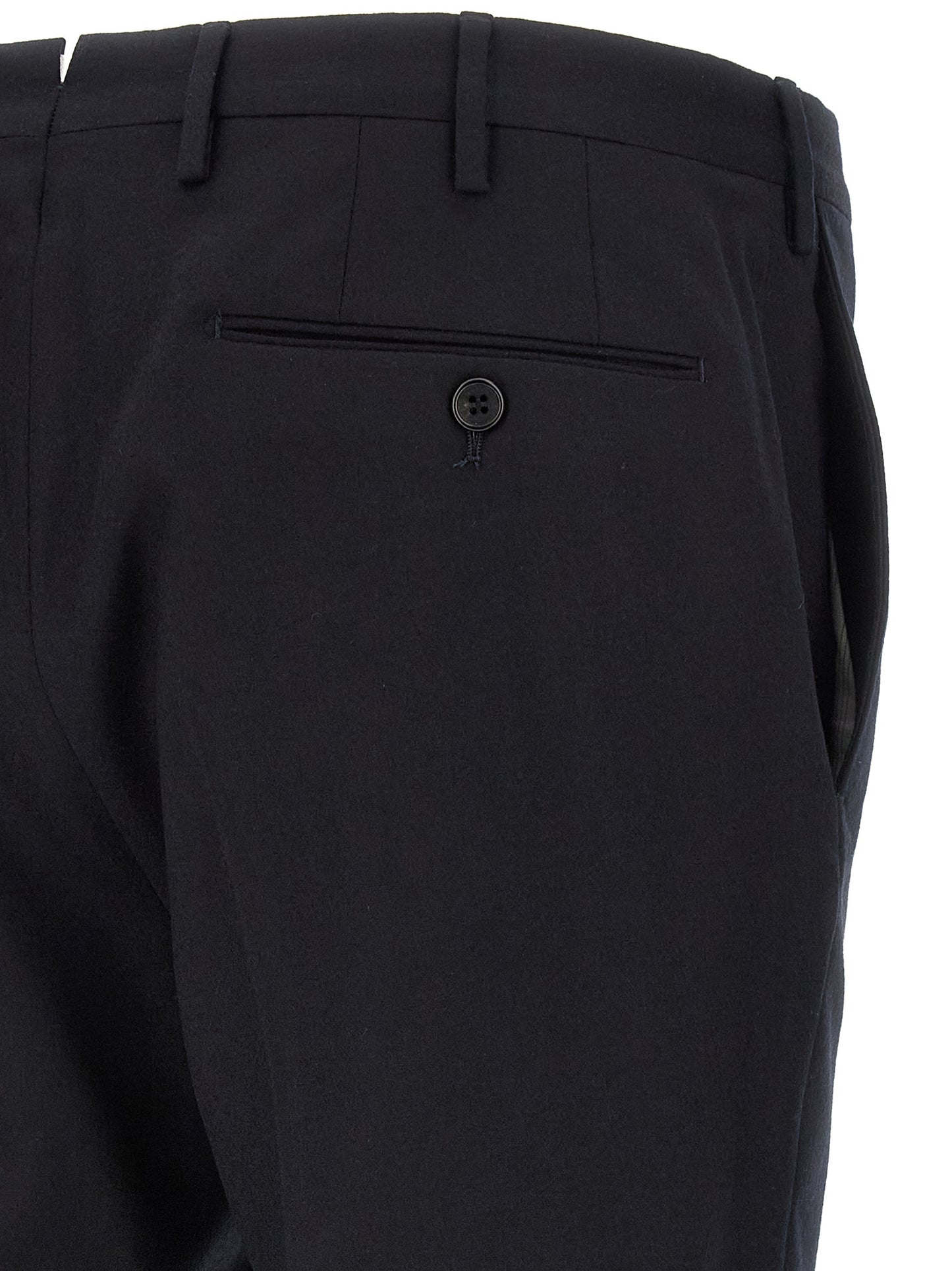 Incotex Blue Virgin Wool Dress Pants