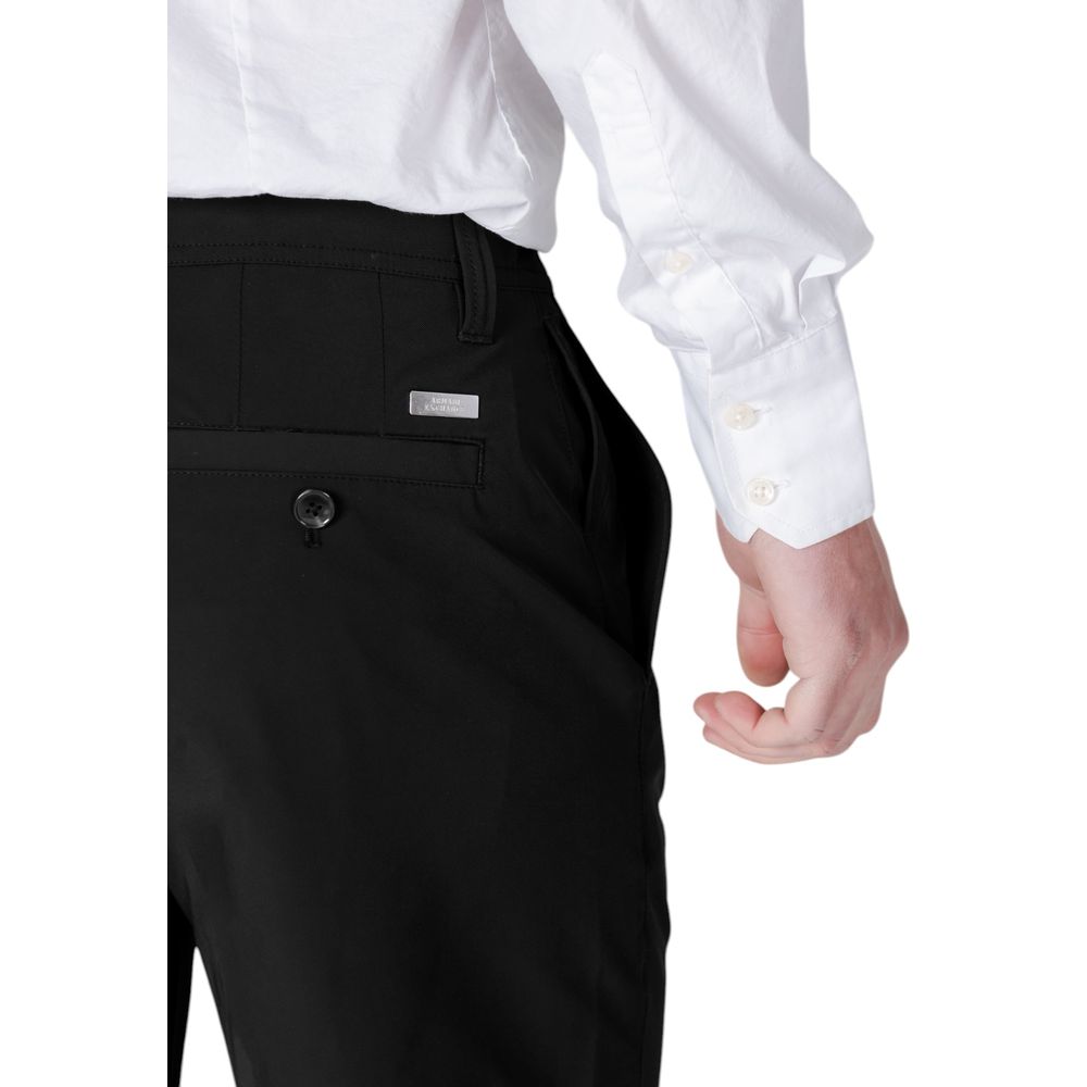 Armani Exchange Black Polyamide Bermuda Shorts