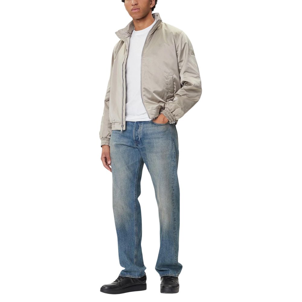 Calvin Klein Jeans Beige Recycled Polyester Full-Length Jacket