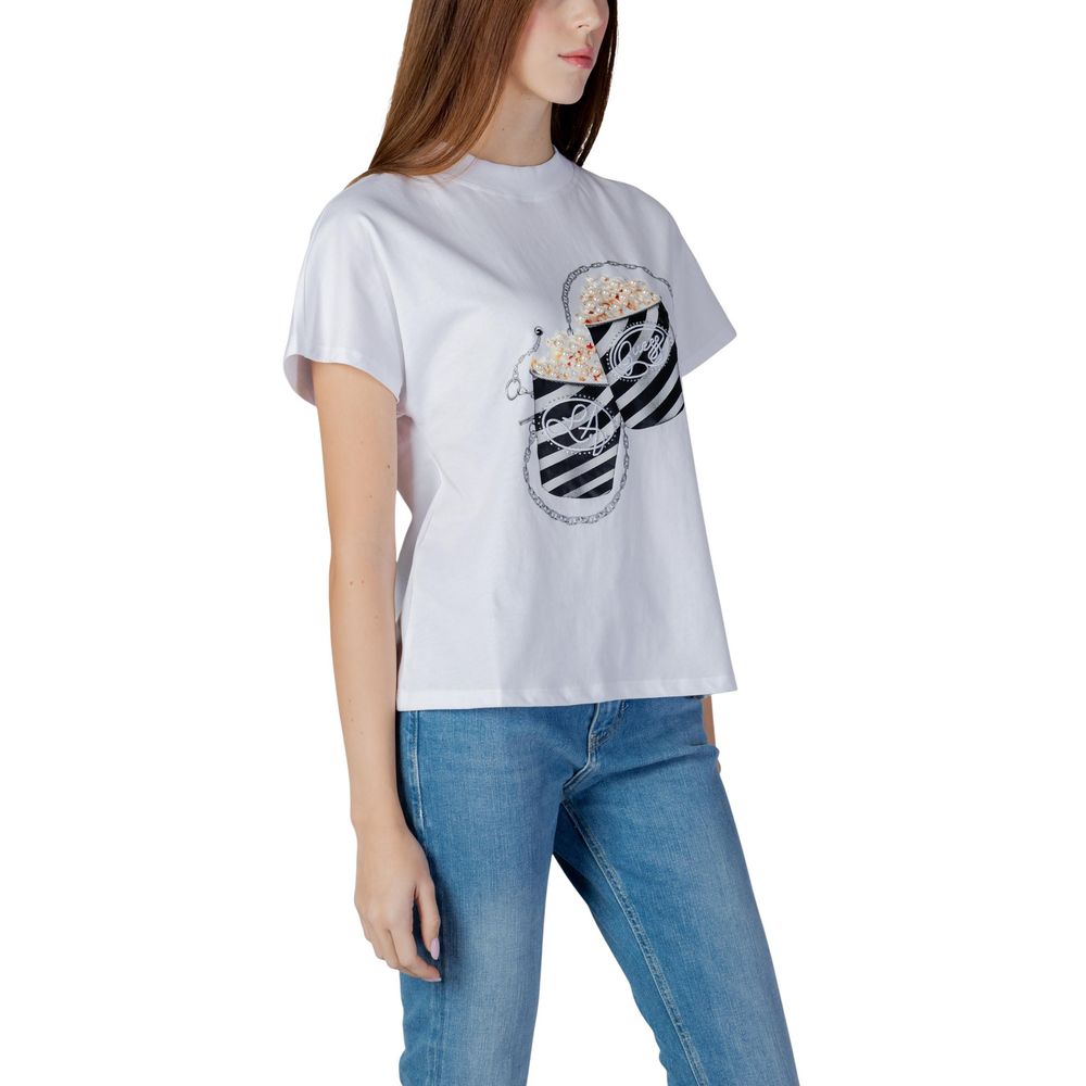 Guess White Cotton T-Shirt