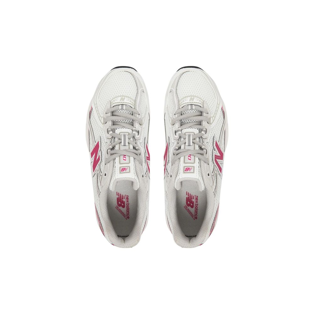 New Balance White Synthetic Athletic Sneakers