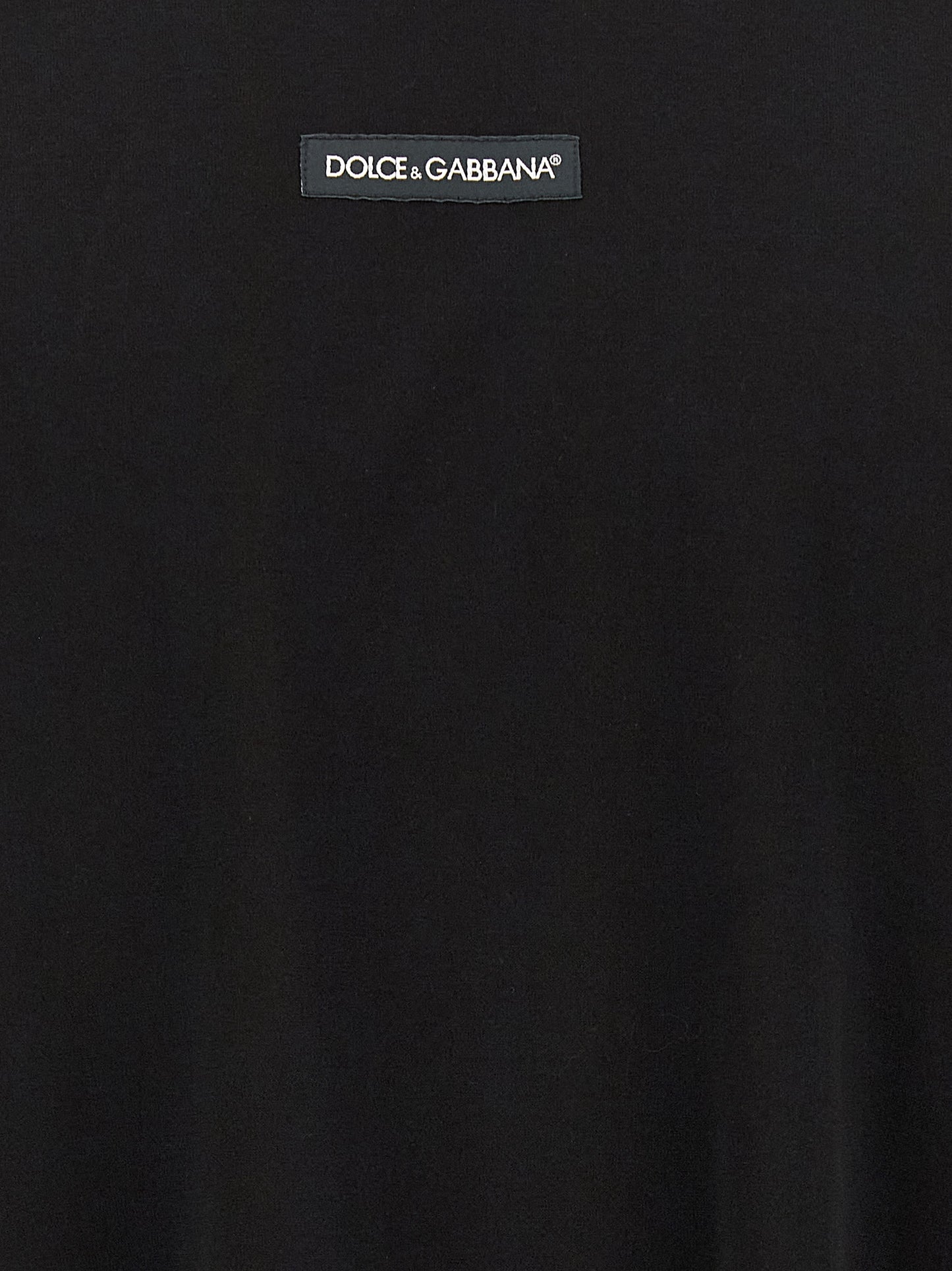 Dolce & Gabbana Black Cotton T-Shirt