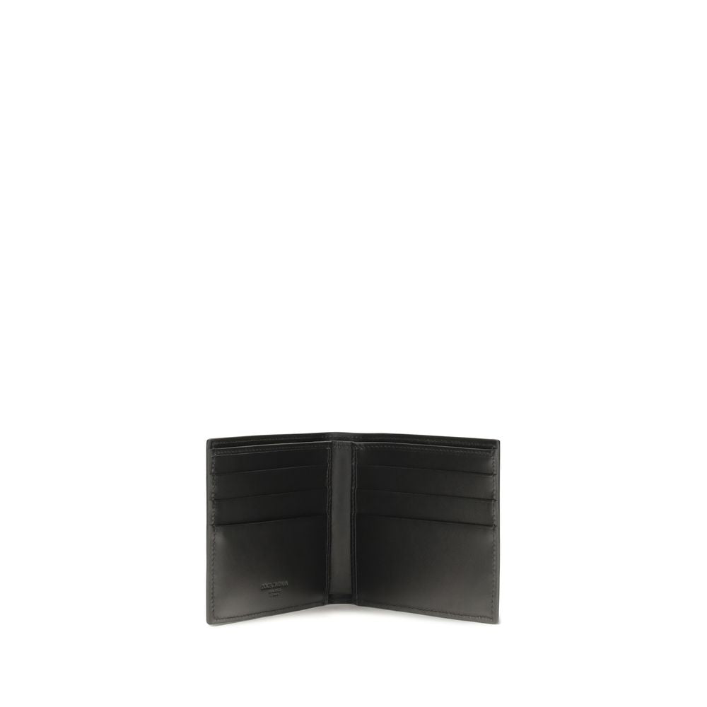 Dolce & Gabbana Black Calf Leather Bos Taurus Wallet