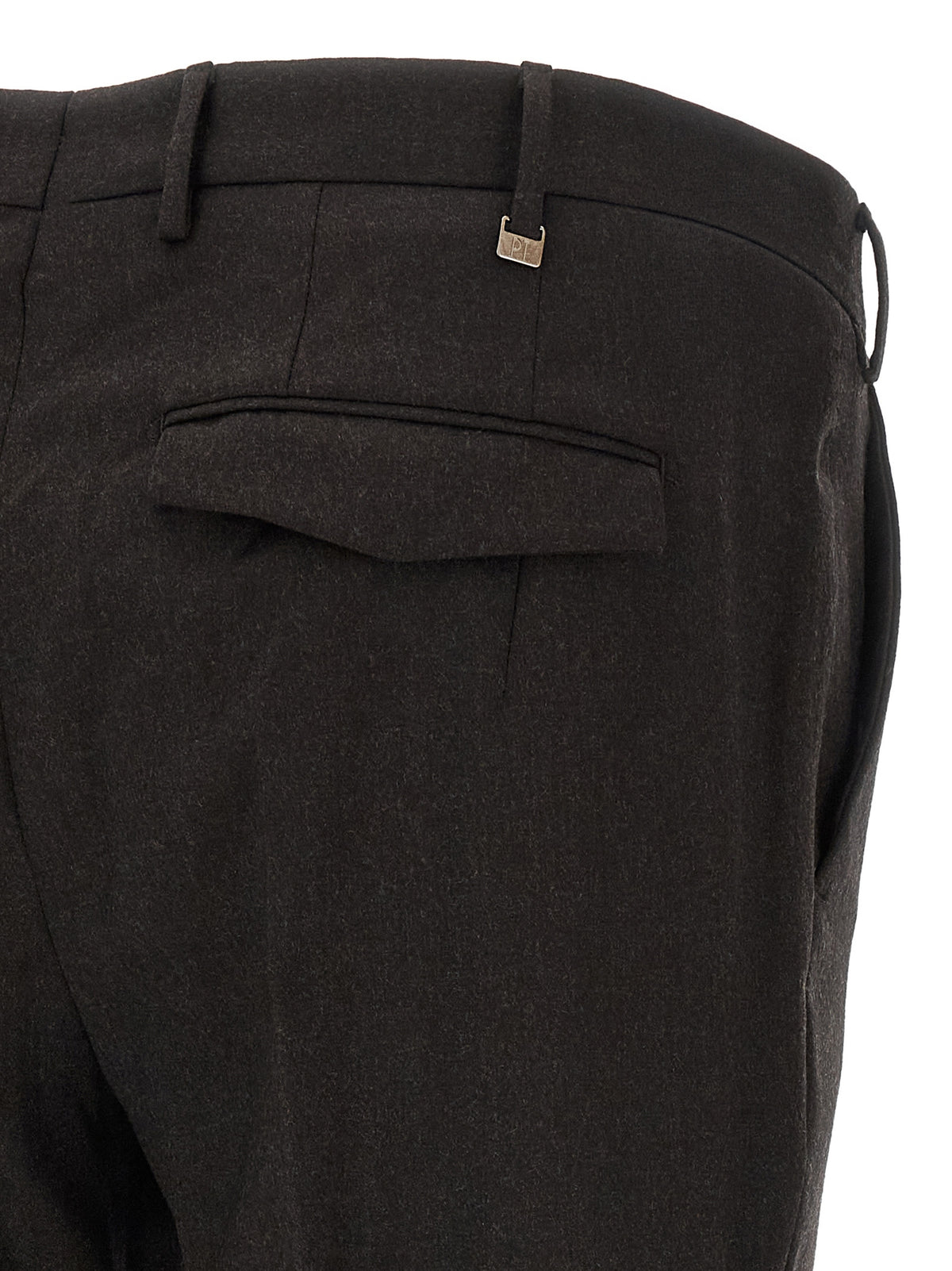PT Torino Brown Virgin Wool Dress Pants