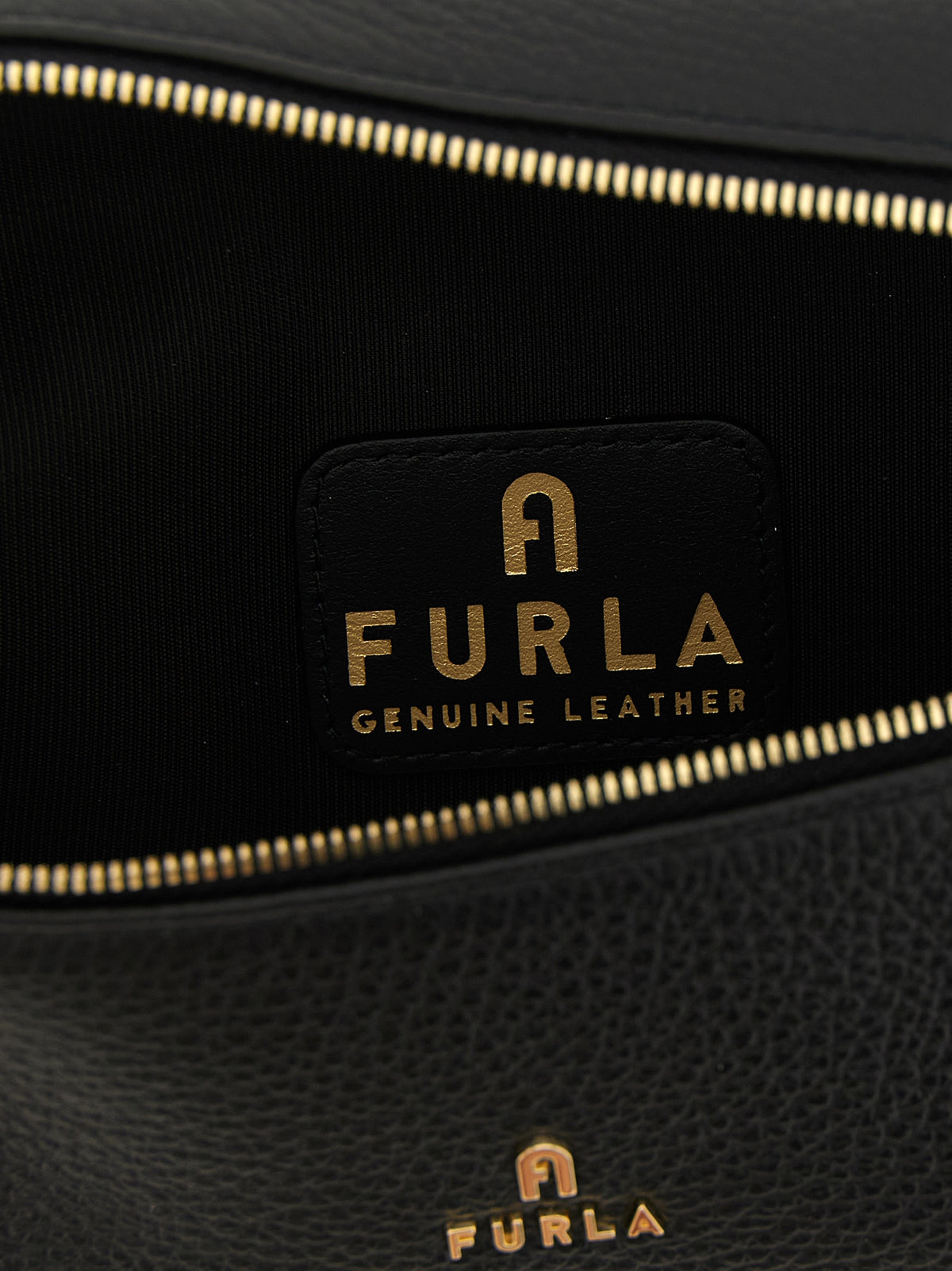 Furla Black Leather Handbag
