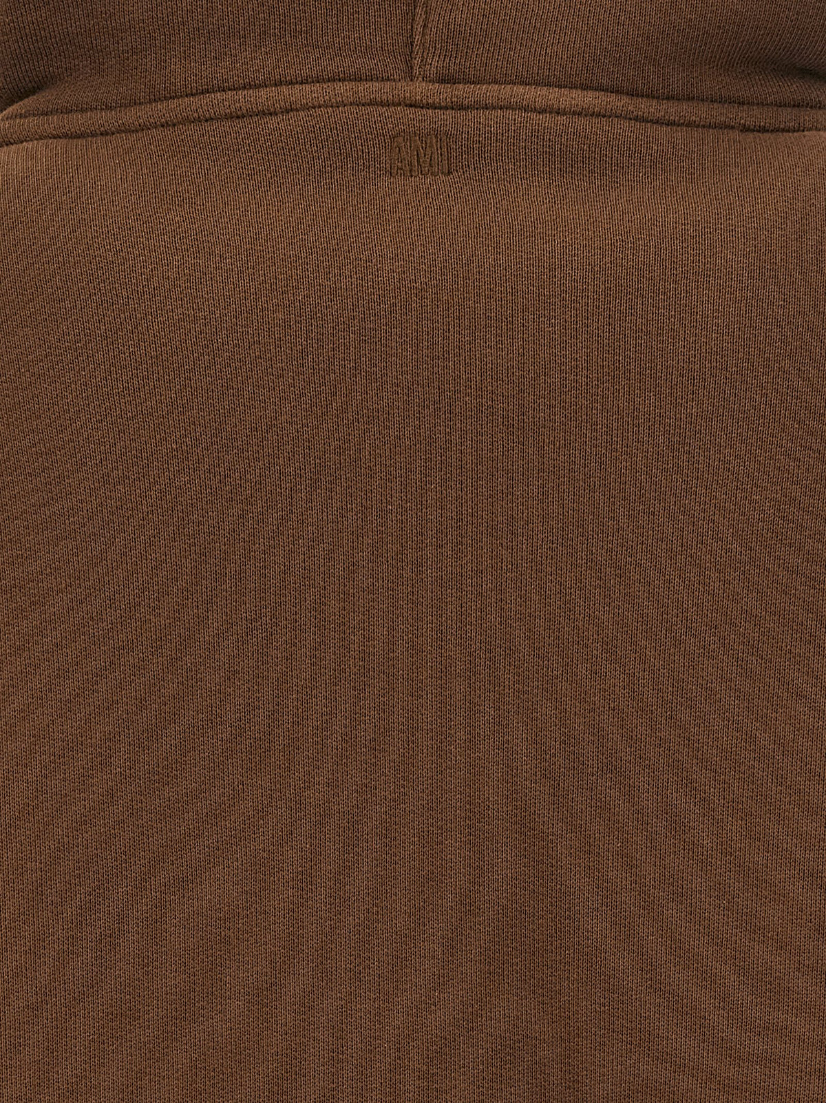 Ami Paris Brown Cotton Hoodie