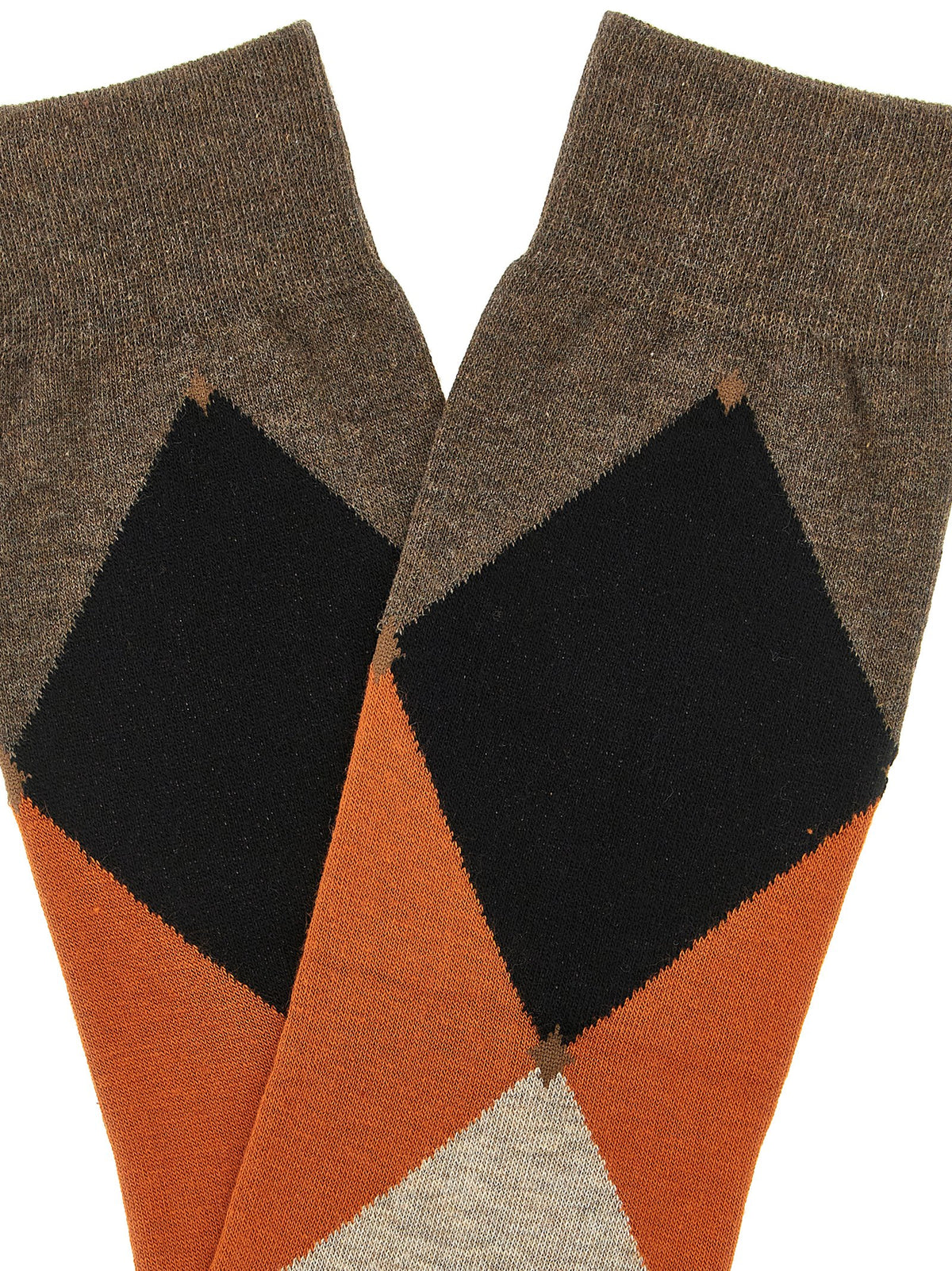 Ballantyne Brown Cotton Socks