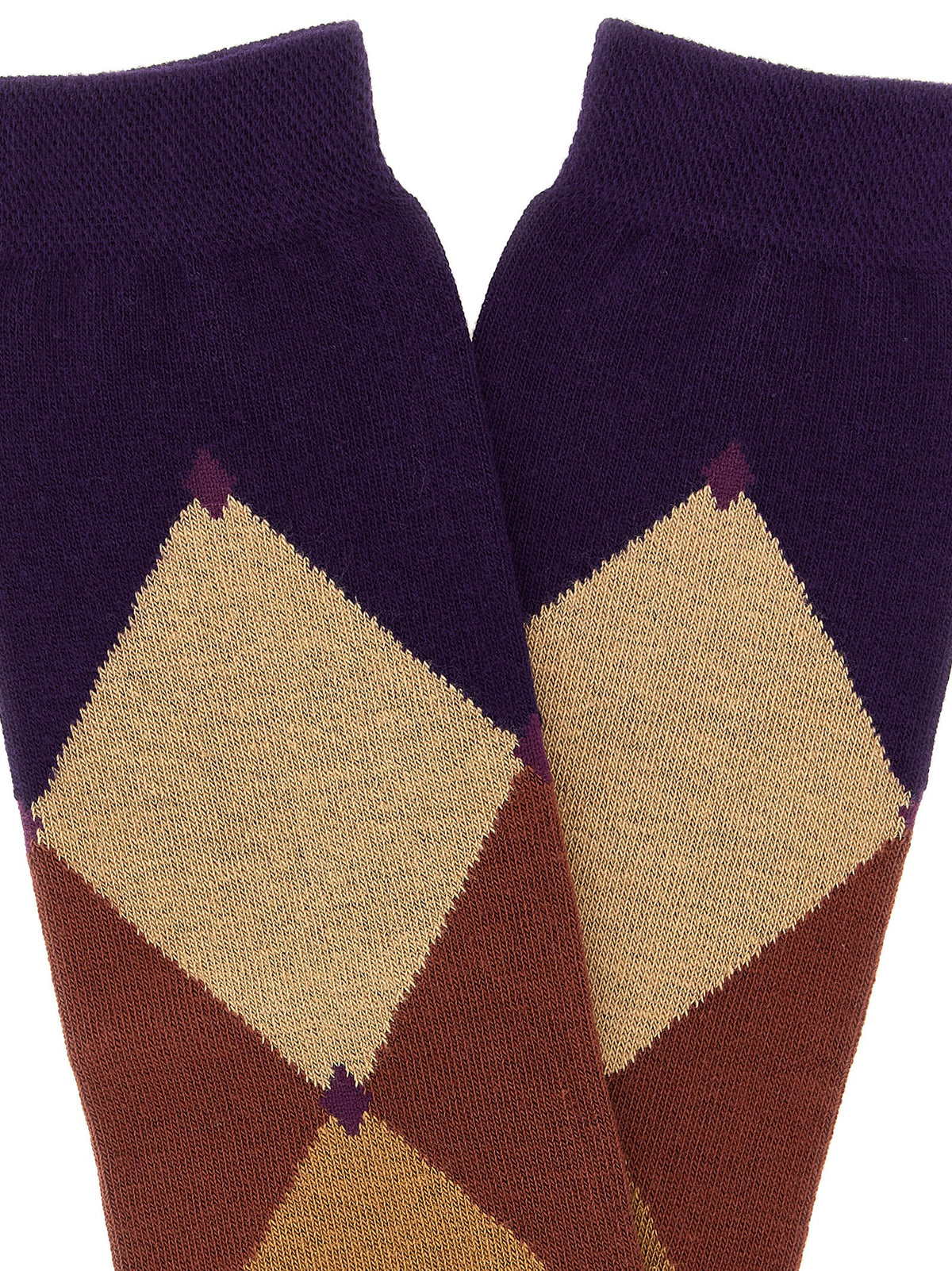 Ballantyne Purple Cotton Socks