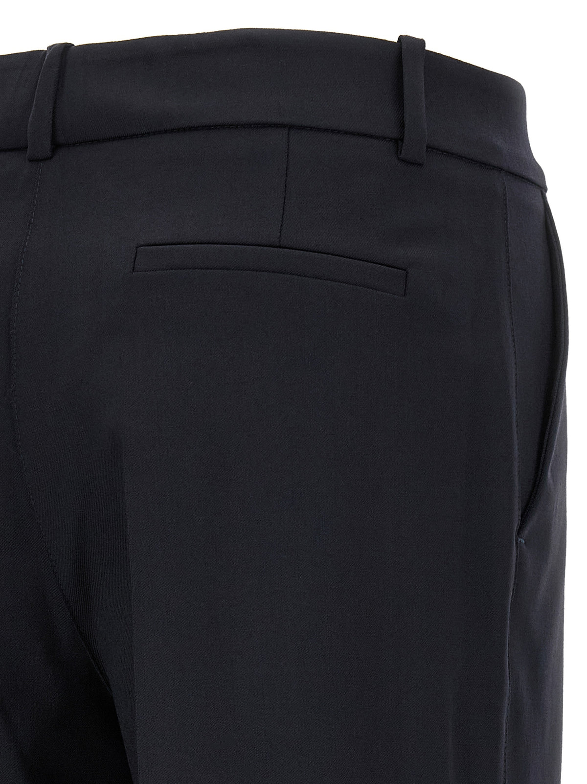 P.A.R.O.S.H. Black Virgin Wool Flared Pants