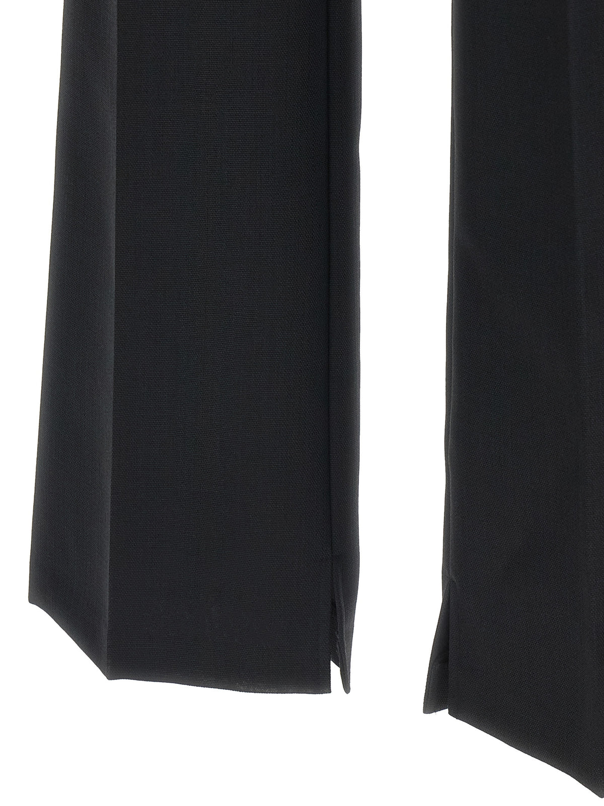 Elisabetta Franchi Black Virgin Wool Flared Pants
