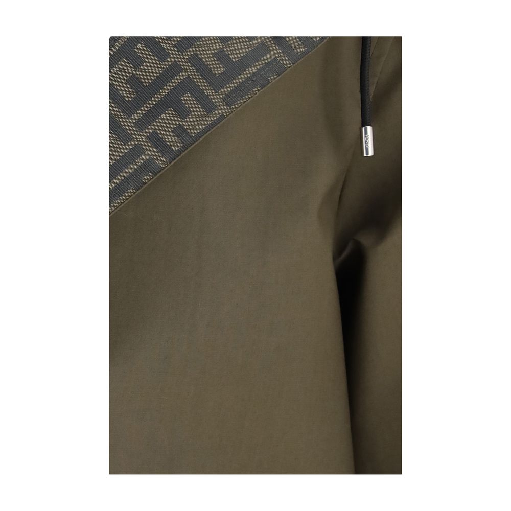 Fendi Bicolor Polyester Full-Length Jacket