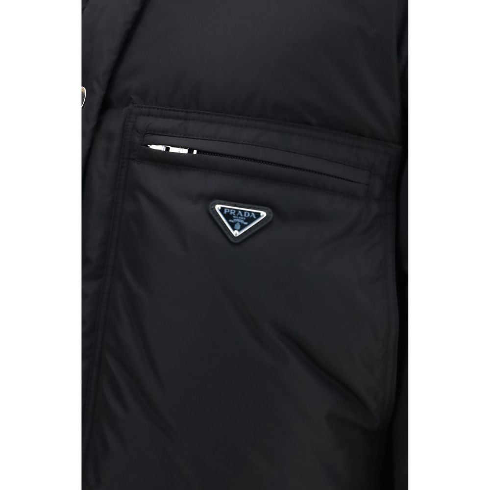 Prada Black Goose Down Full-Length Jacket