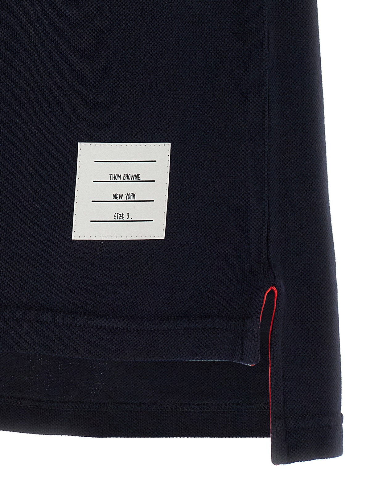 Thom Browne Blue Cotton Polo Shirt