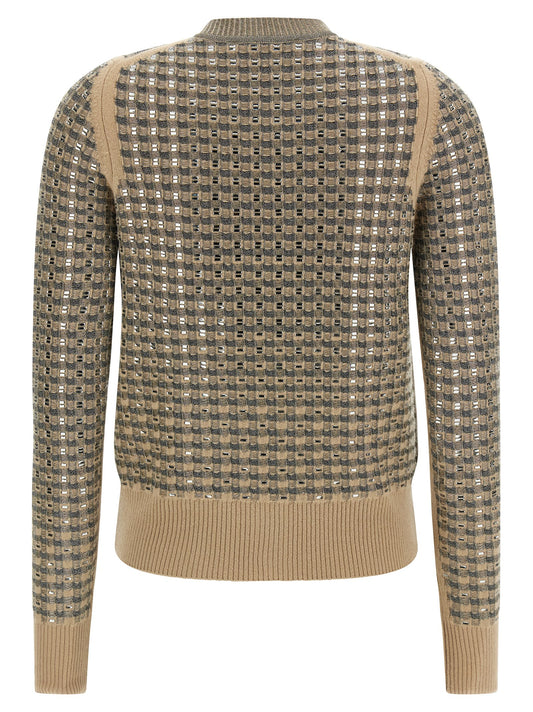 Ermanno Scervino Beige Virgin Wool Cardigan