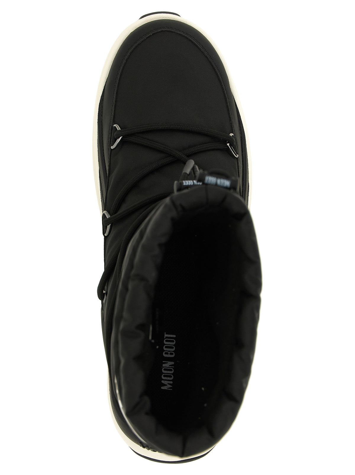Moon Boot Black Polyester Lace-Up Boots