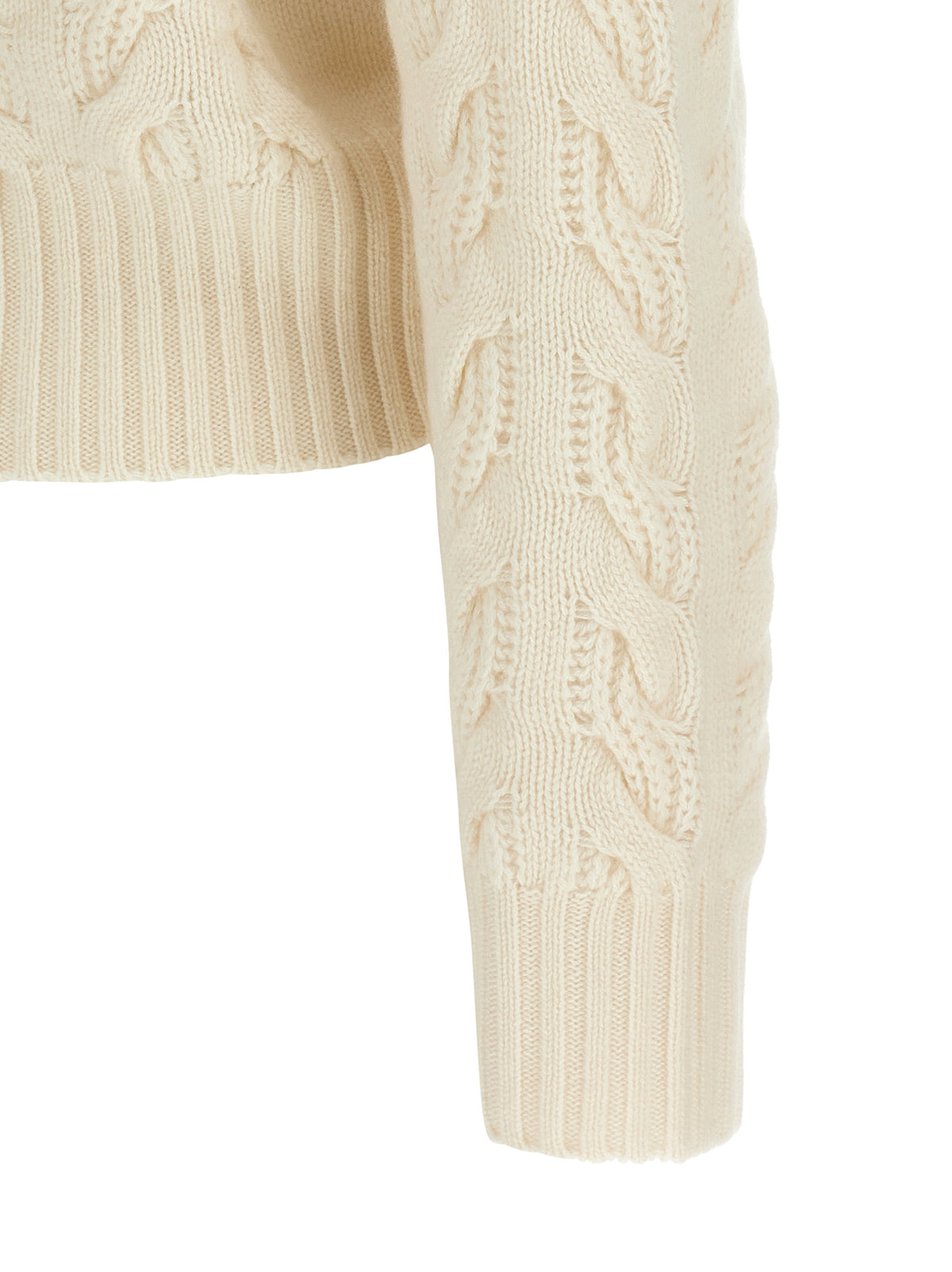 Max Mara White Wool Cardigan