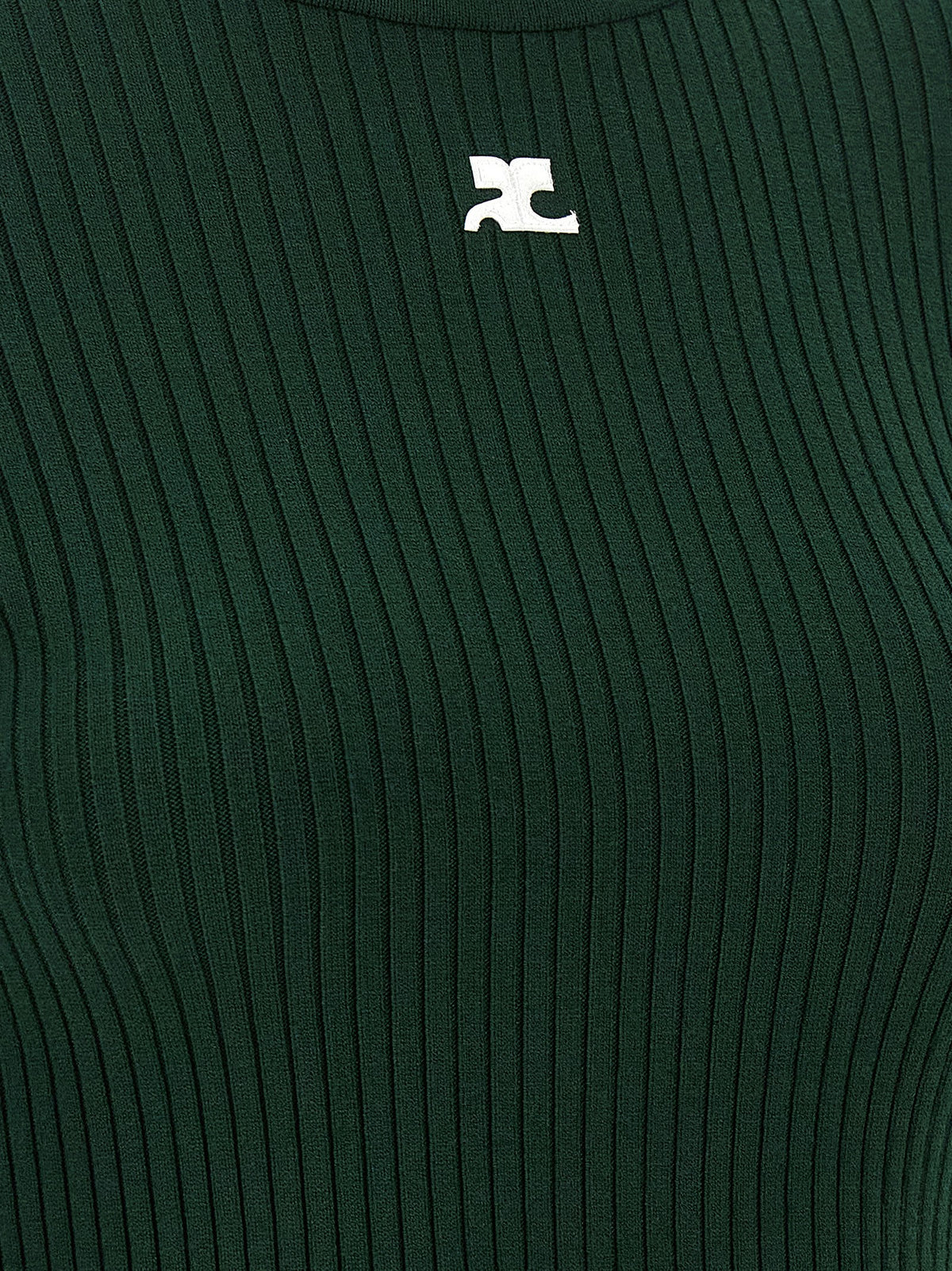 Courrèges Bicolor Viscose Cardigan