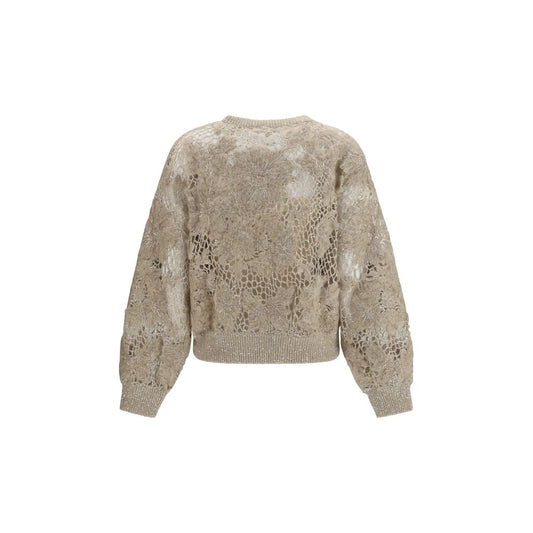 Brunello Cucinelli Beige Mohair Sweatshirt