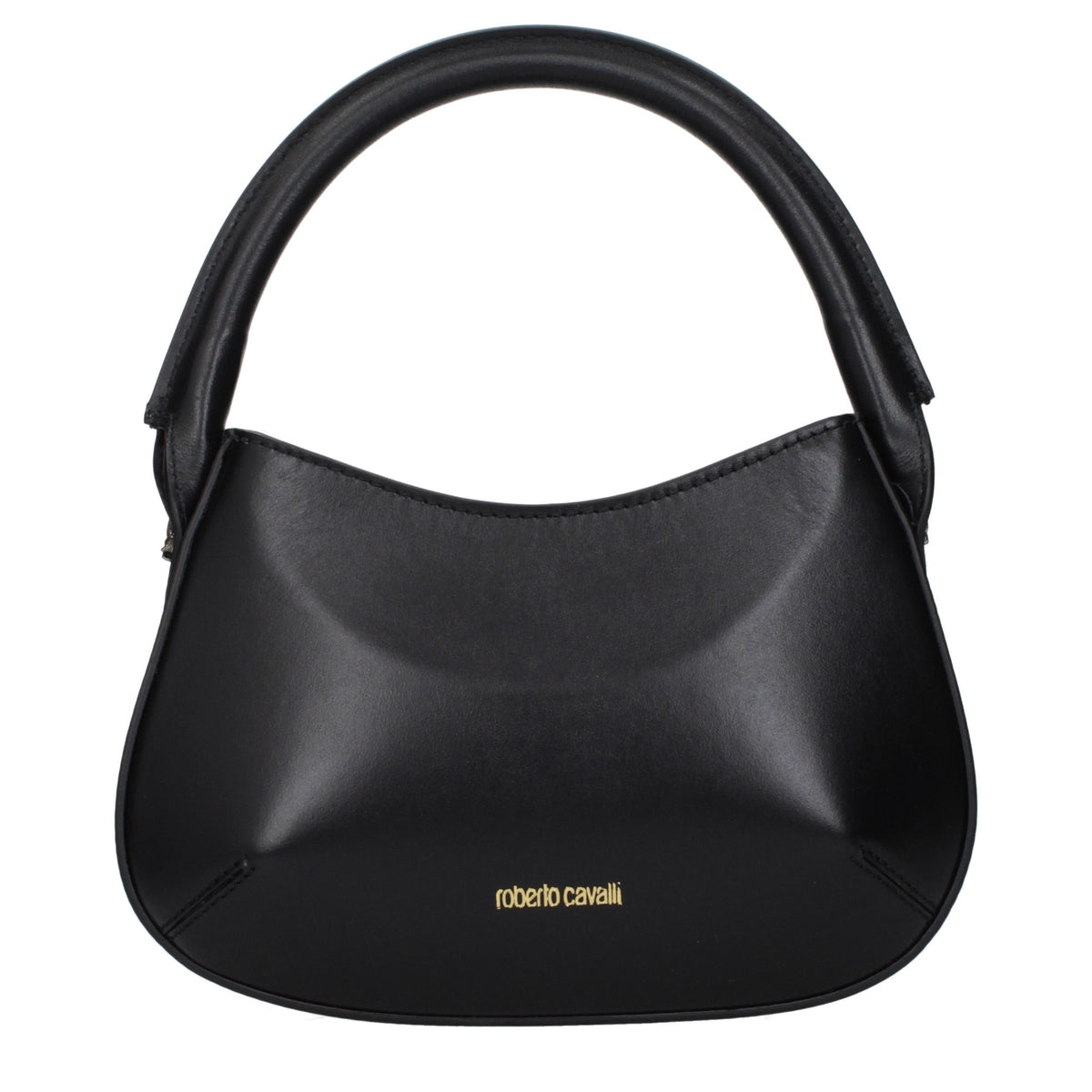 Roberto Cavalli Black Leather Handbag