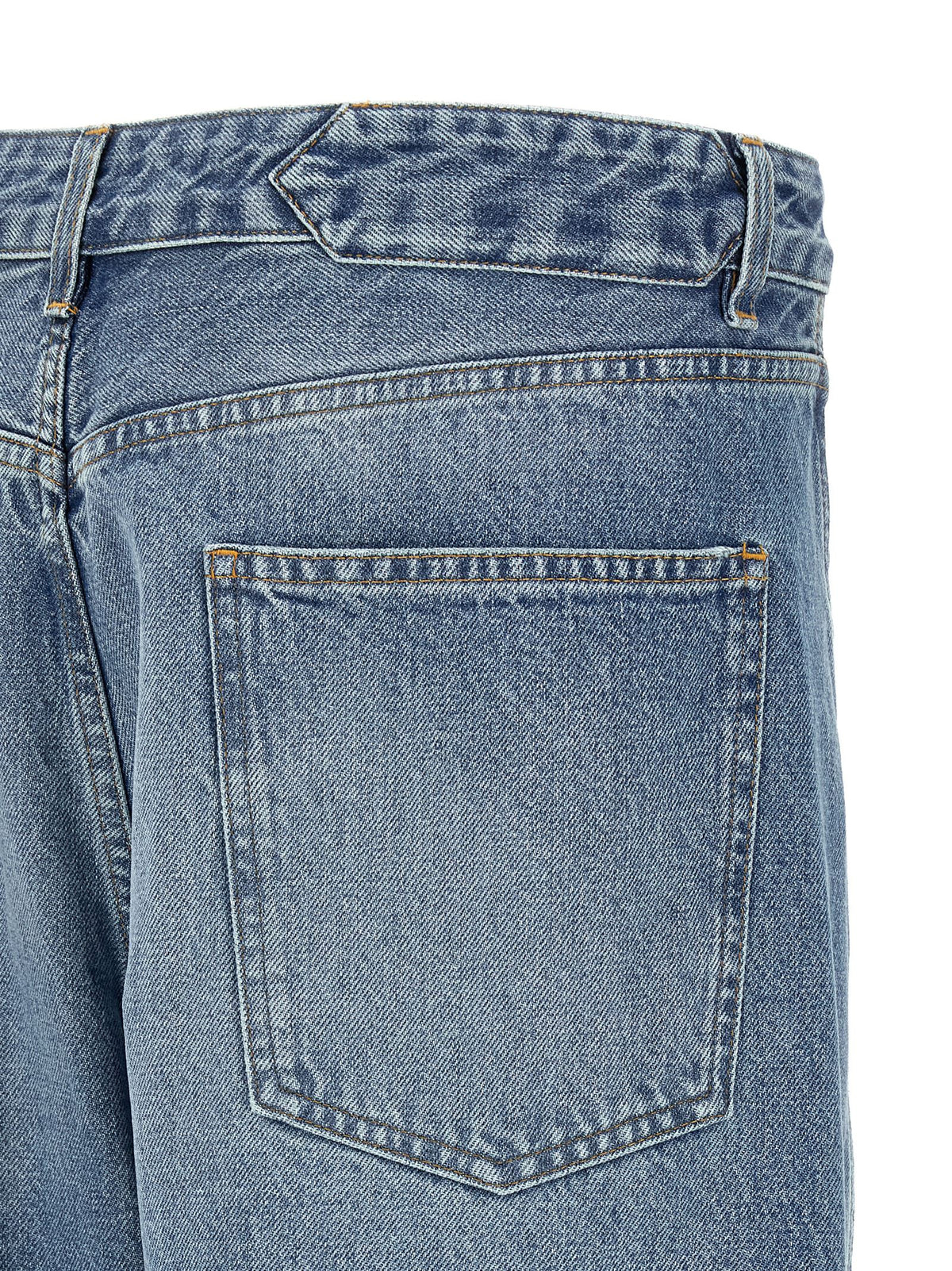 Jacquemus Blue Cotton High-Waisted Jean