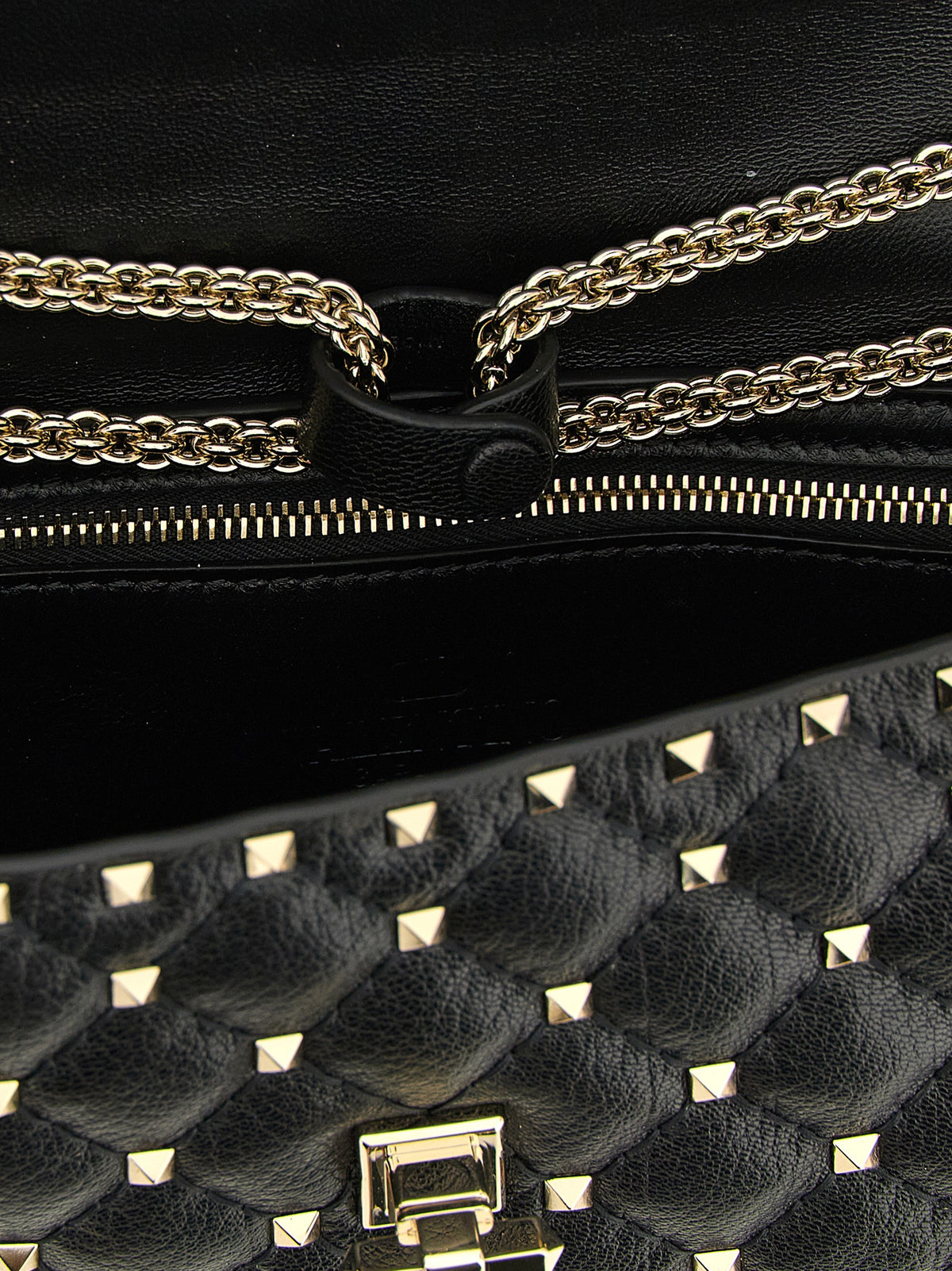 Valentino Garavani Black Goatskin Shoulder Bag