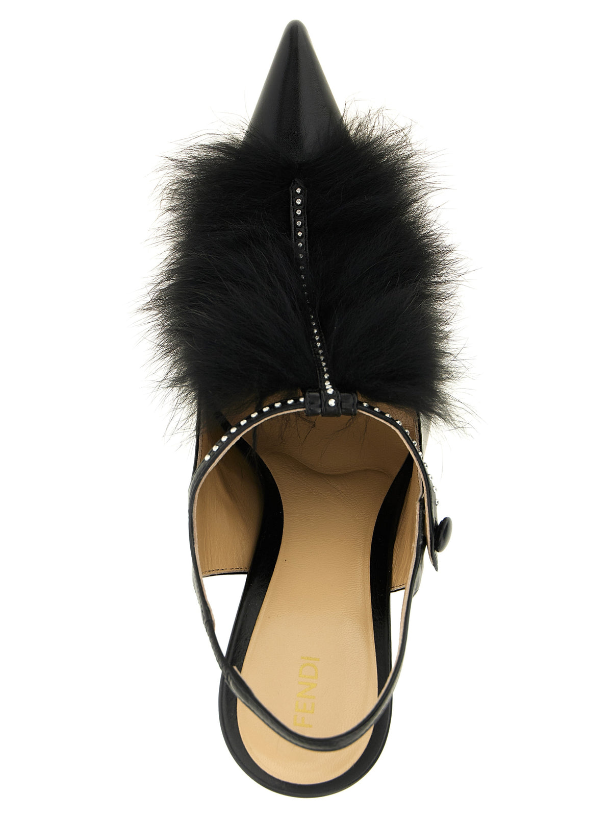 Fendi Black Calfskin High Heel Pumps