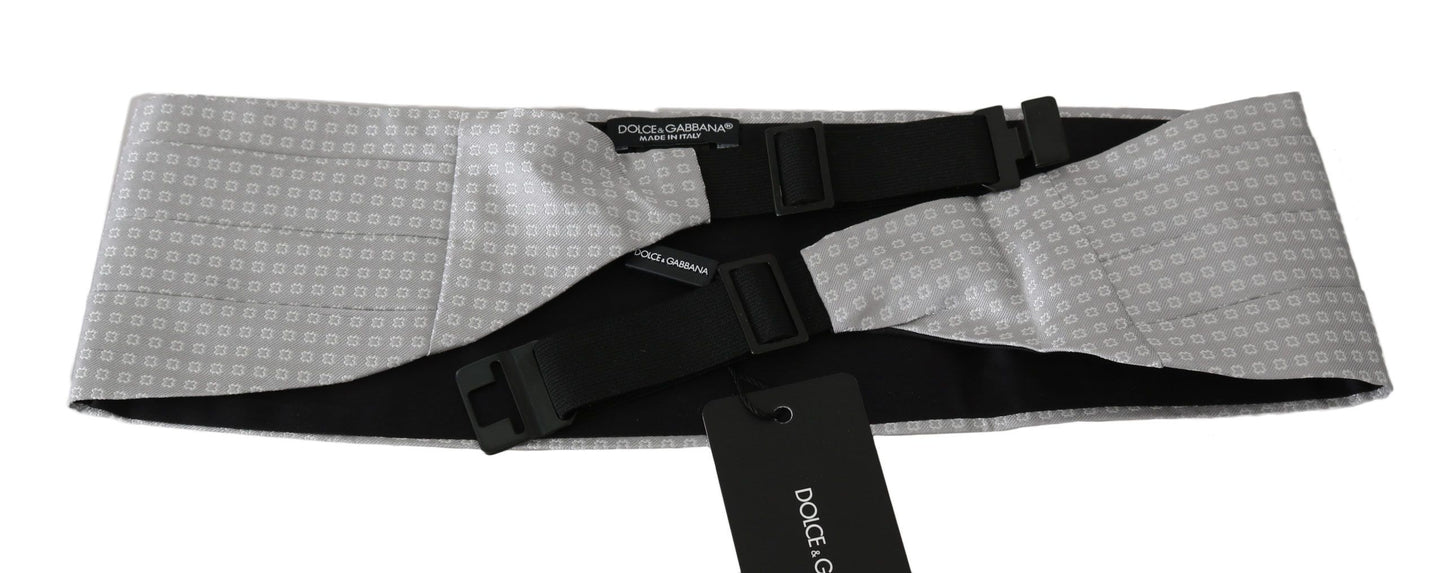 Dolce & Gabbana Elegant cummerbund made of grey silk