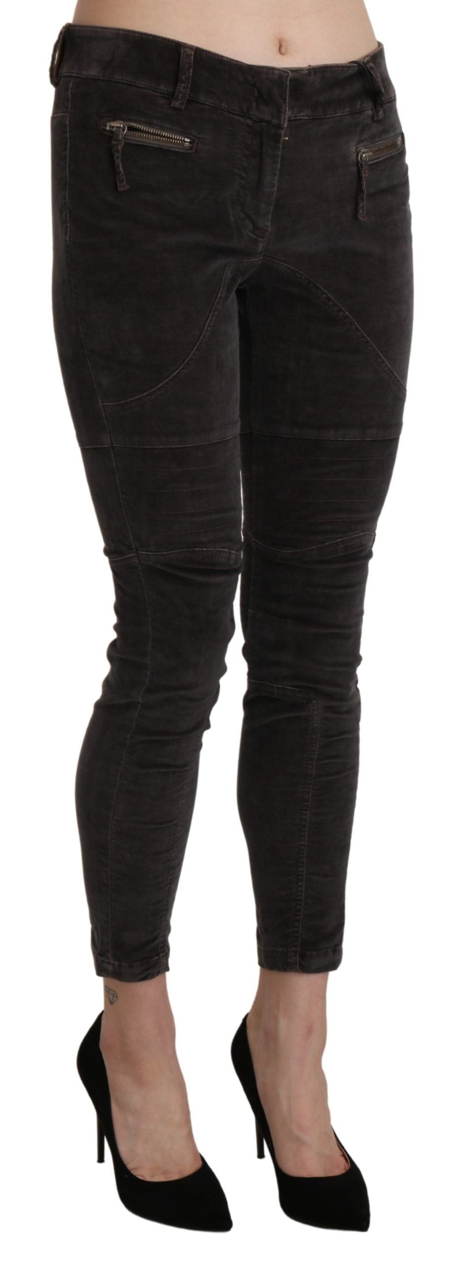 Ermanno Scervino Chic brown capri pants in short form