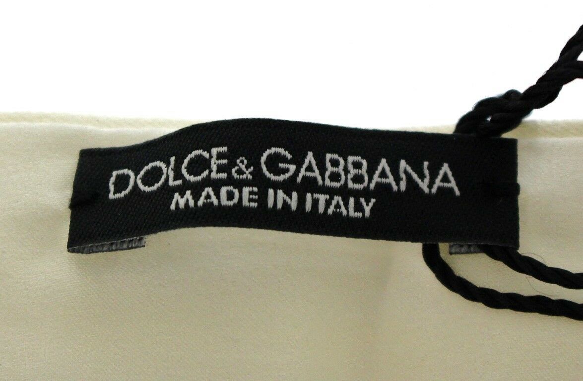 Dolce & Gabbana Valkoisesta silkistä valmistettu eksklusiivinen iltapala