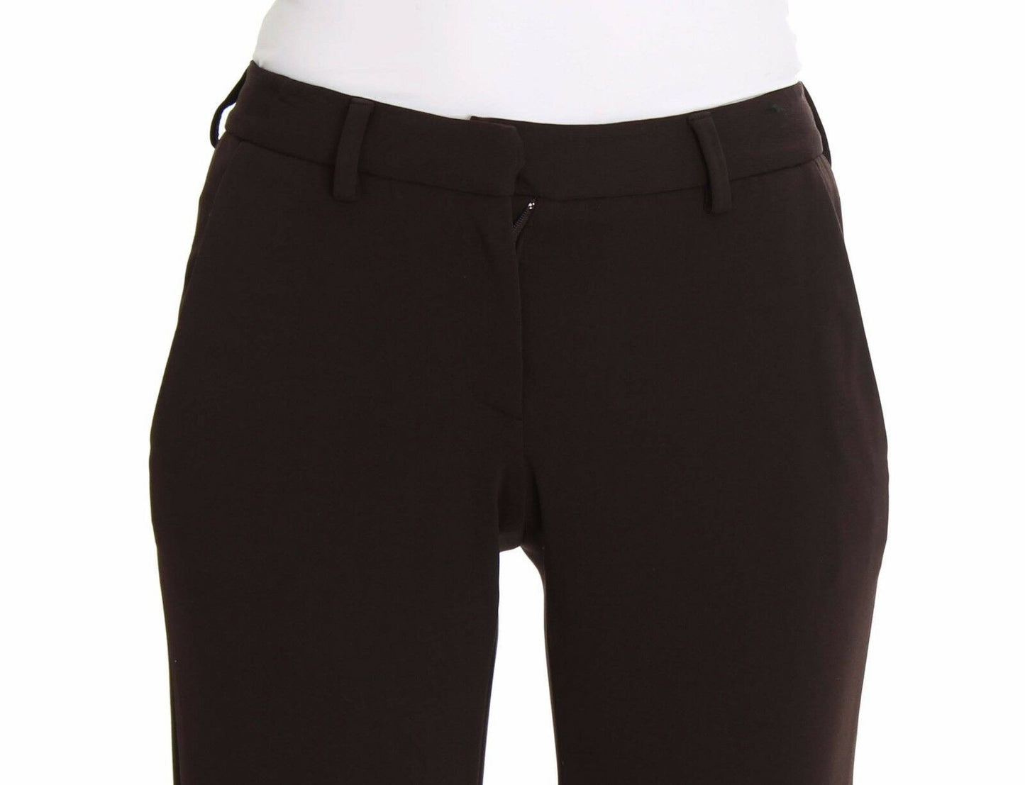 Ermanno Scervino Chic ruskeat rennot housut hienostuneeseen tyyliin