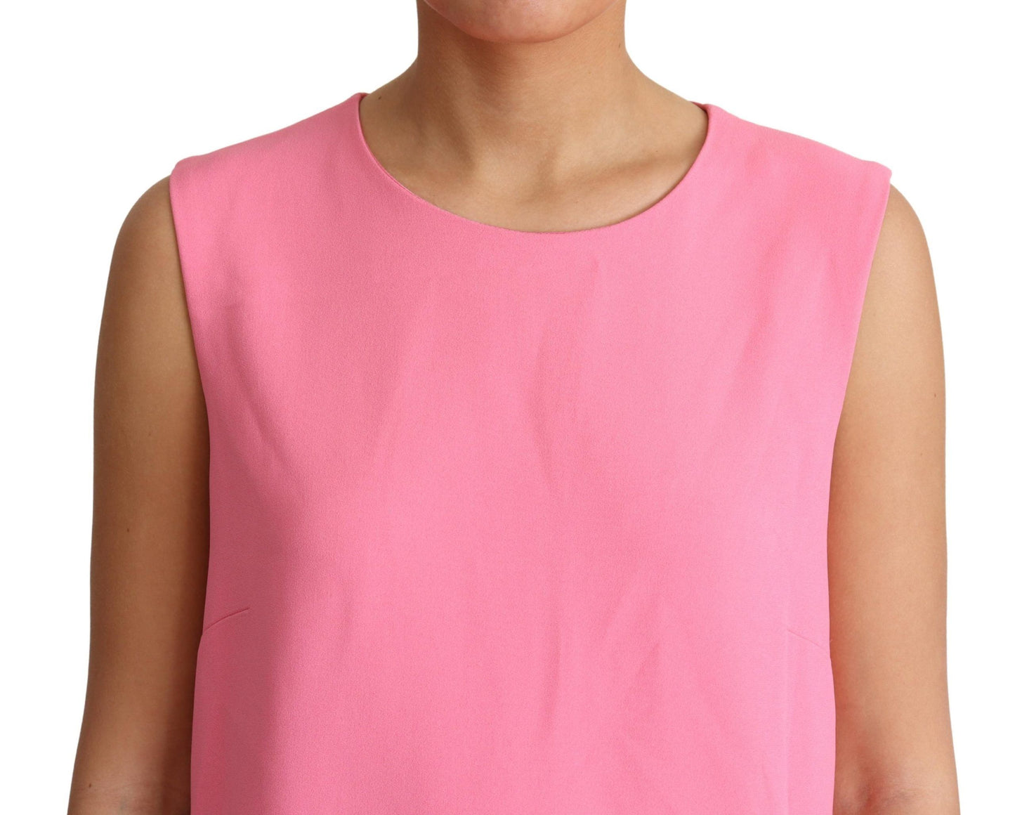 Dolce & Gabbana Elegant pink knee-length shift dress