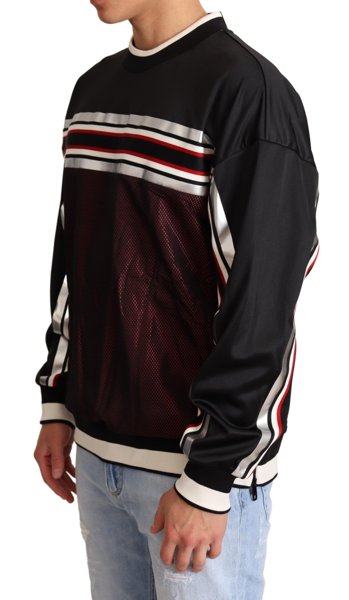 Dolce & Gabbana tyylikäs pyöreäpääntiepusero mustana