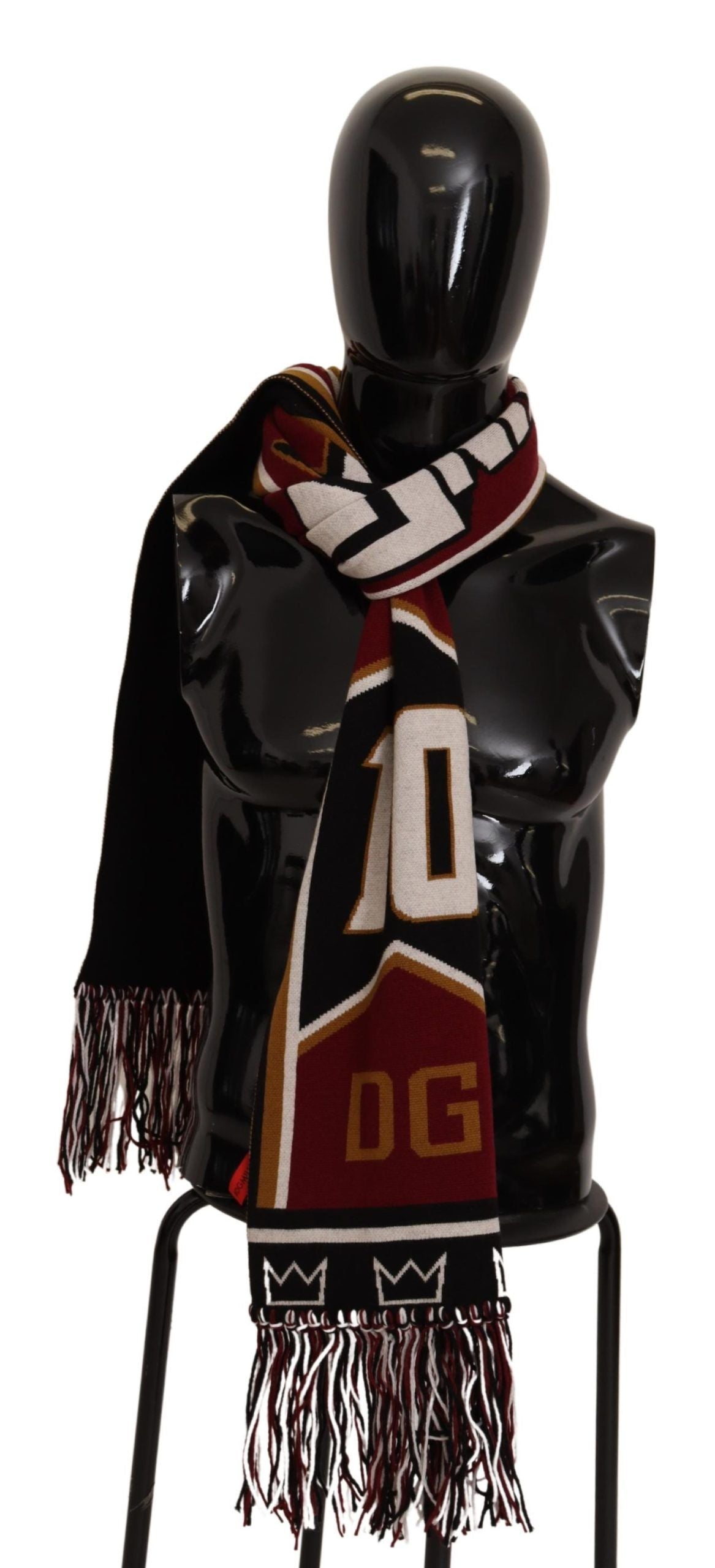 Dolce & Gabbana Elegant DG King Scarf in Wool and Cashmere