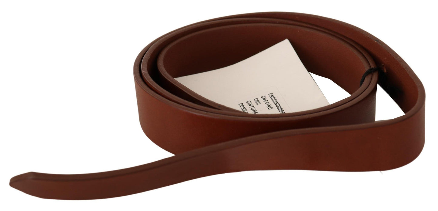 Costume National Elegant Brown Leather Belt for Fashion