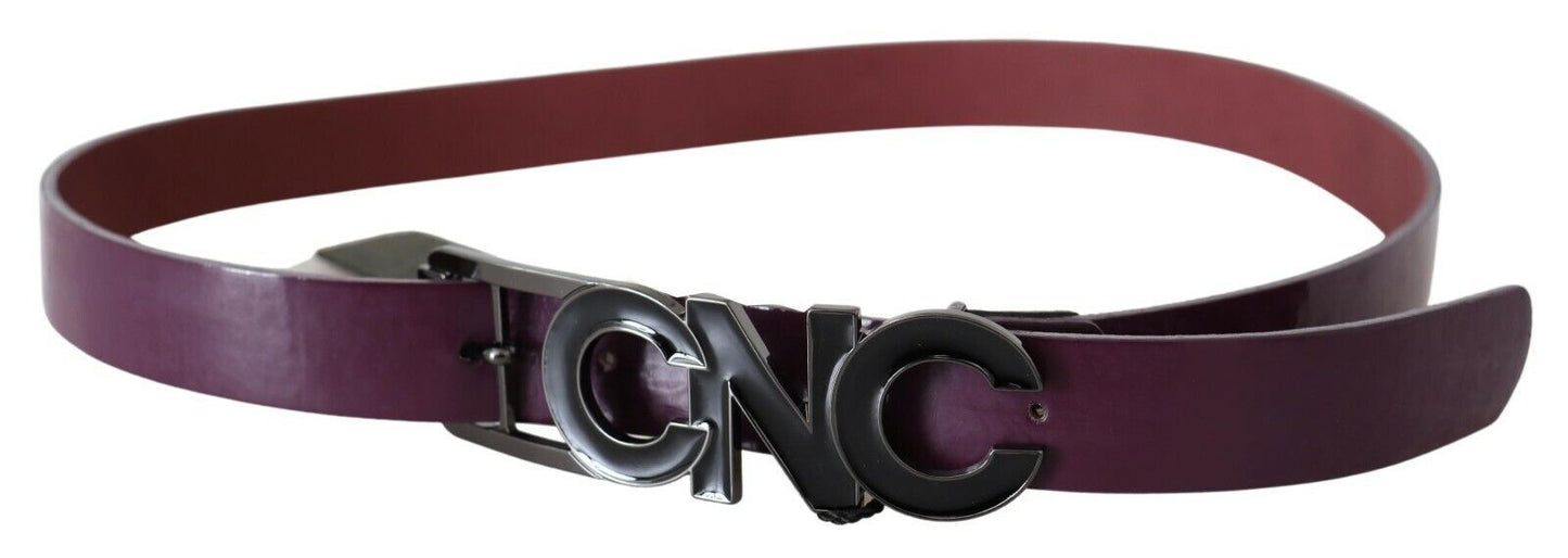 Costume National Elegant fashion belt made of leather in rich brown