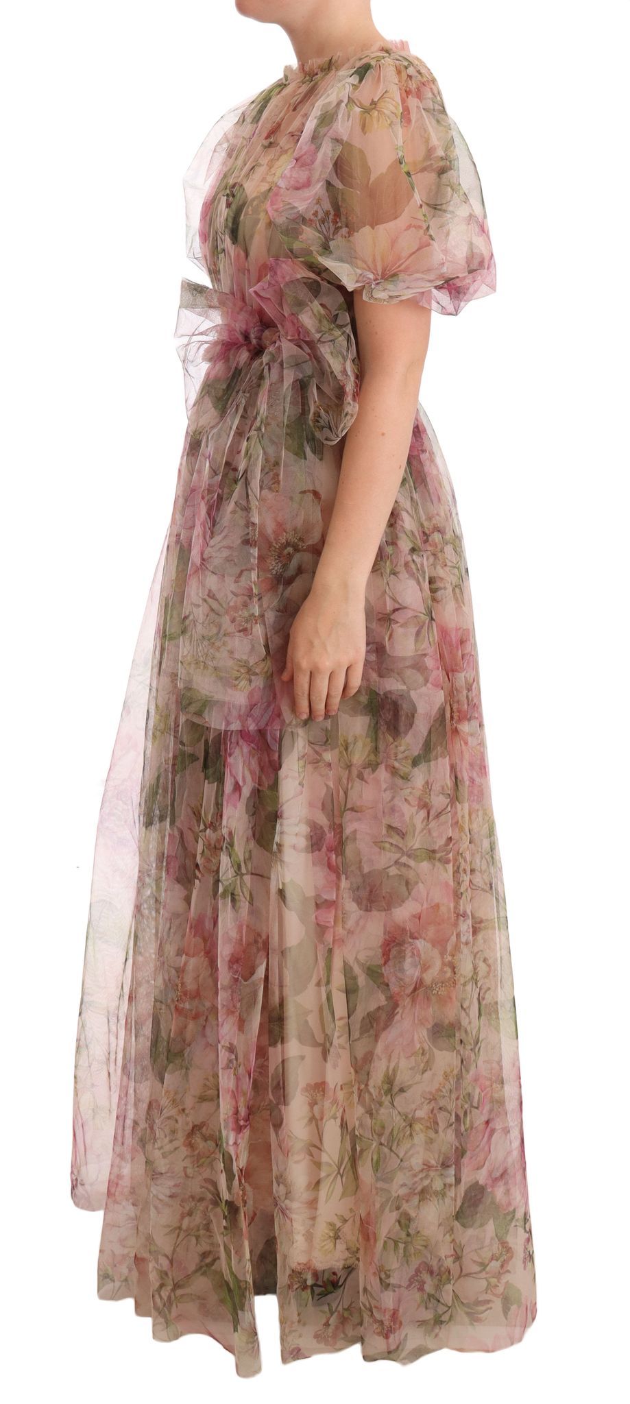 Dolce & Gabbana kukkakuvioinen nylon-maksimekko
