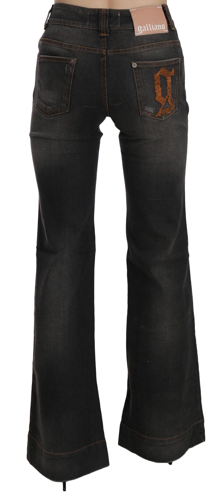 Dolce & Gabbana Svelte Mid Waist levenevä musta denim
