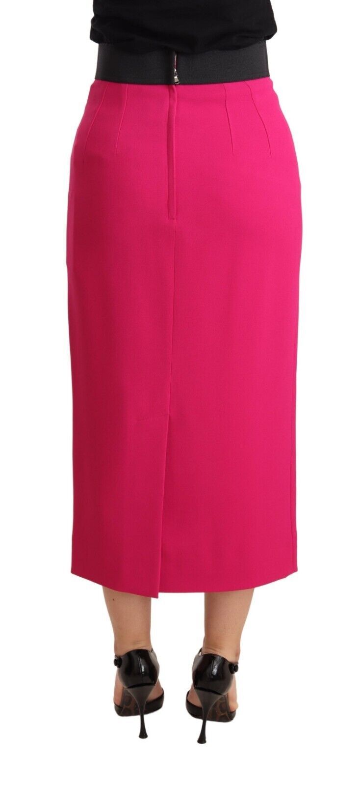Dolce & Gabbana Elegant High Waist Pencil Skirt in Pink