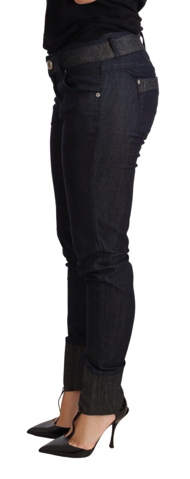Ermanno Scervino Chic dark blue skinny jeans