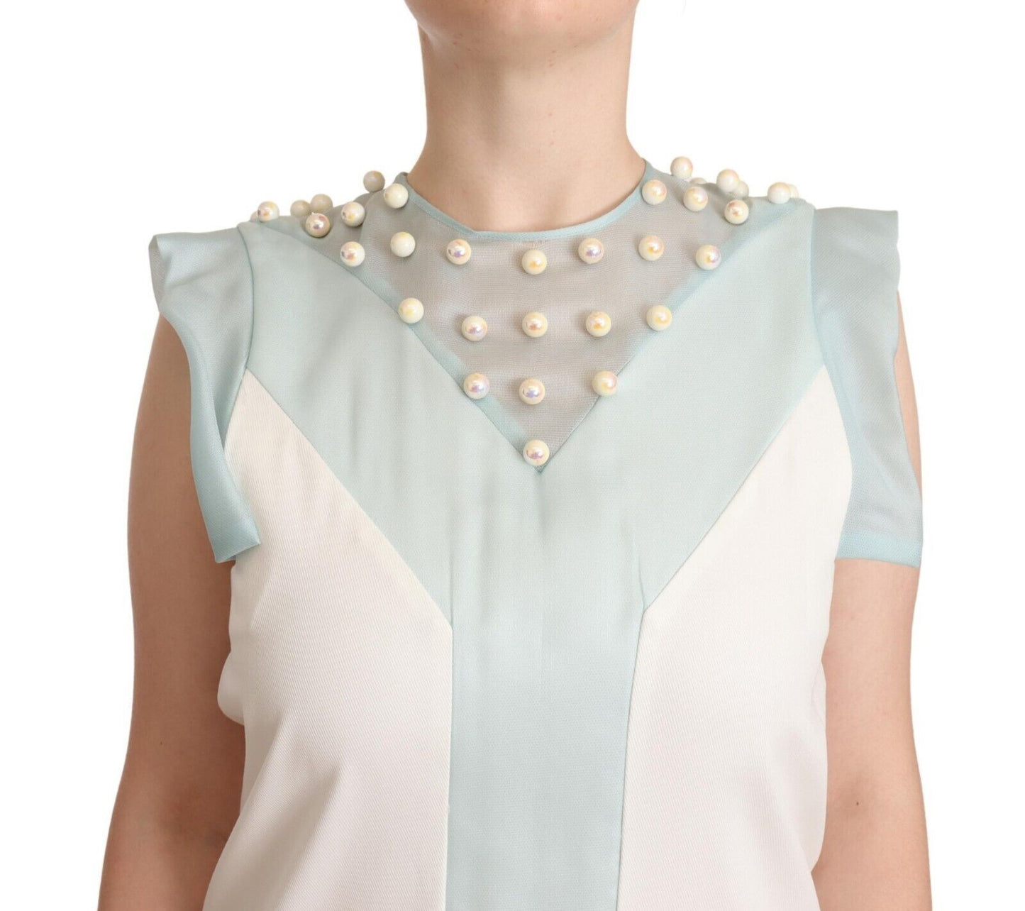 Sergei Grinko Distinction brodeerattu helmillä koristeltu vaihtomekko