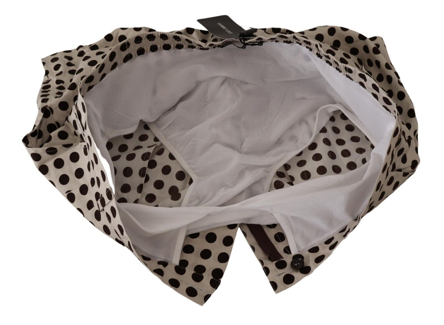 Dolce & Gabbana tyylikkäät puuvillashortsit pilkulla