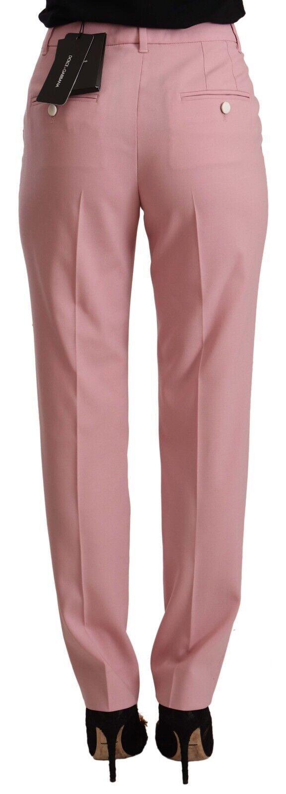Dolce & Gabbana Elegant pink high waist pants