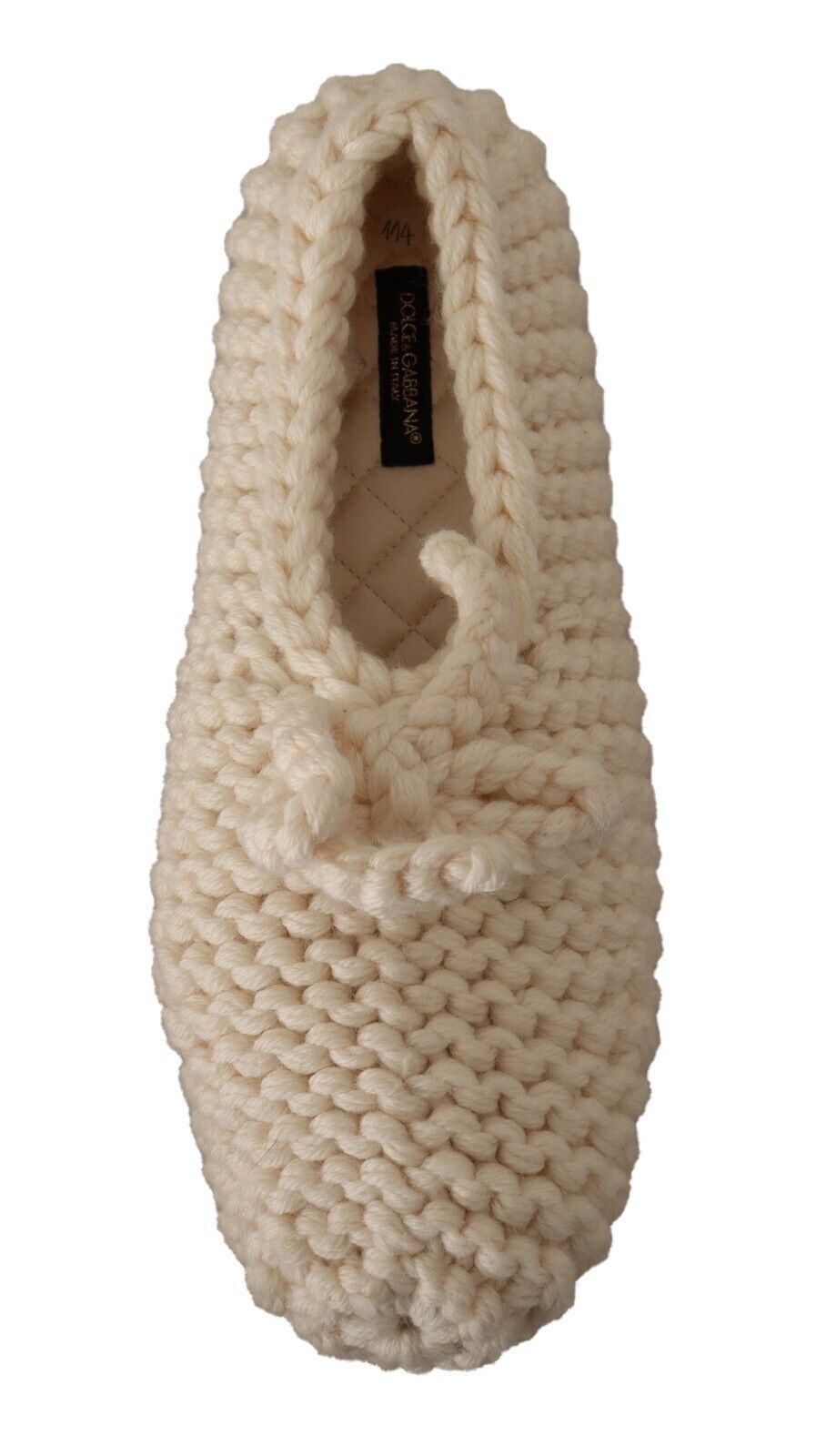 Dolce & Gabbana Tyylikkäät villaneulosta valmistetut balerinatassut