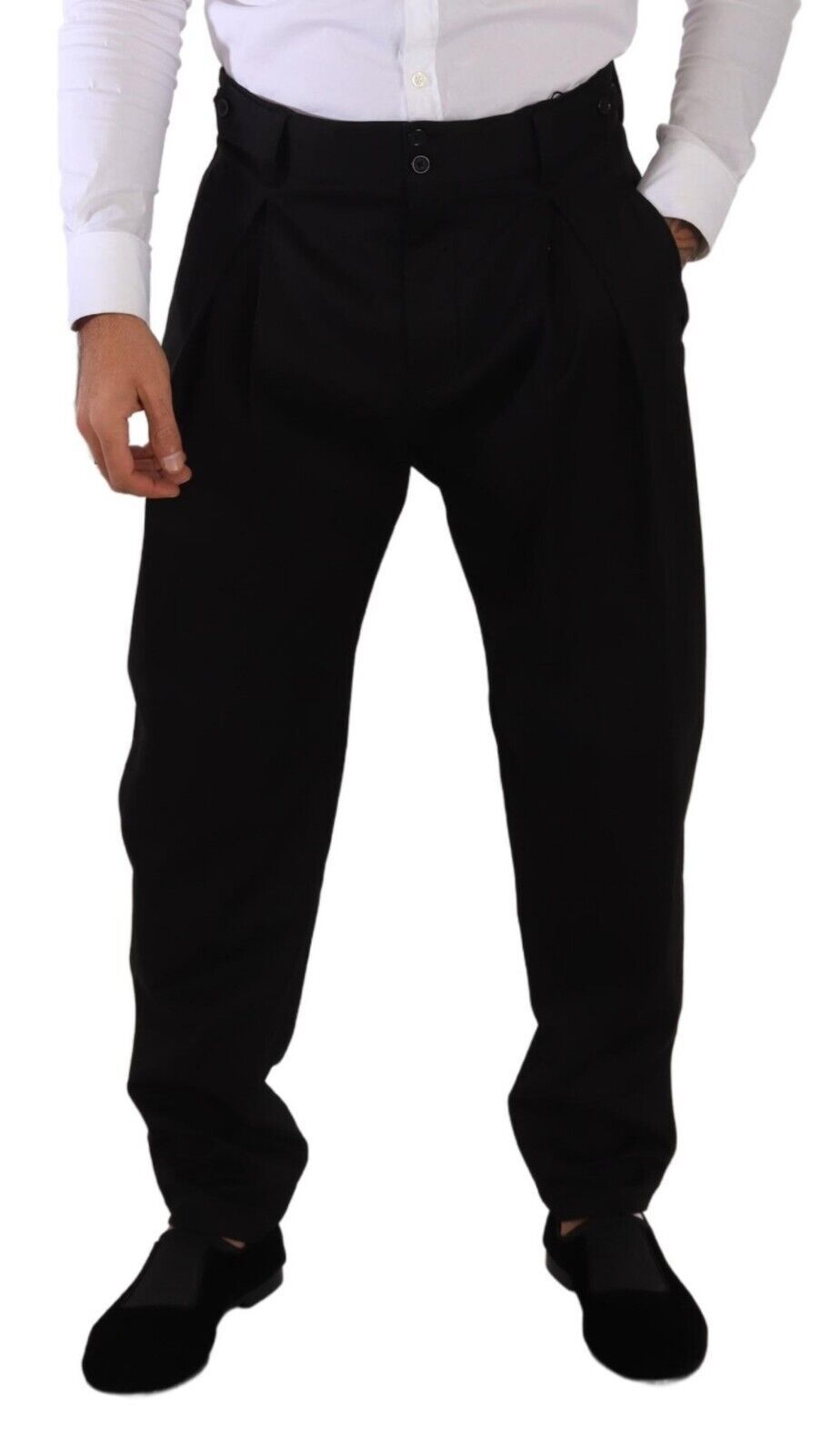 Dolce & Gabbana Elegant slim-fit cotton trousers