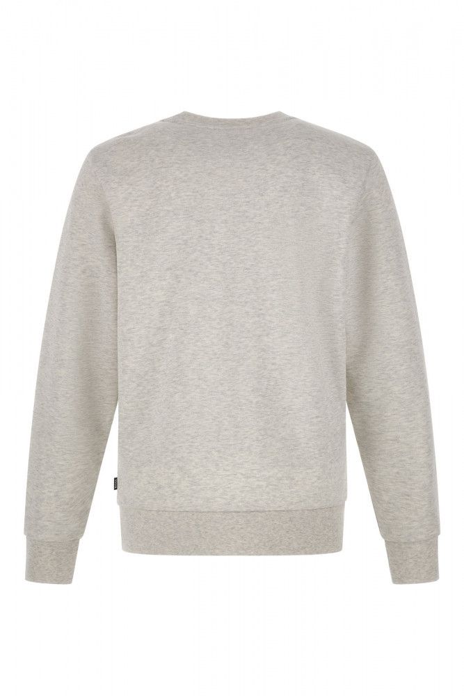 Hugo Boss Elegant grey round neck sweatshirt made of cotton